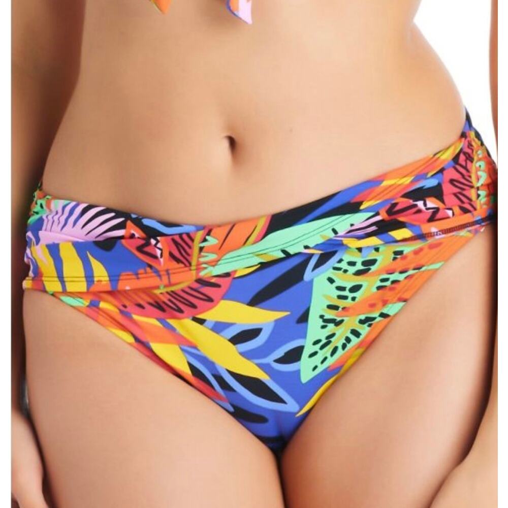 Bleu Rod Beattie Night Safari Sarong Hipster Bikini Swim Bottom 10 NWT